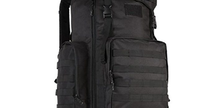 Outdoor Military Rucksacks Tactical Molle Backpack Camping Hiking Trekking Bag Travel Sports Bag(Black)