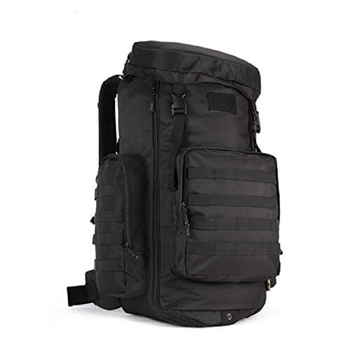 Outdoor Military Rucksacks Tactical Molle Backpack Camping Hiking Trekking Bag Travel Sports Bag(Black) - LivingObscure.com